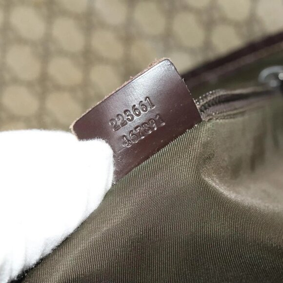 GUCCI GG Supreme Shoulder Bag PVC Beige Silver - Picture 11 of 16